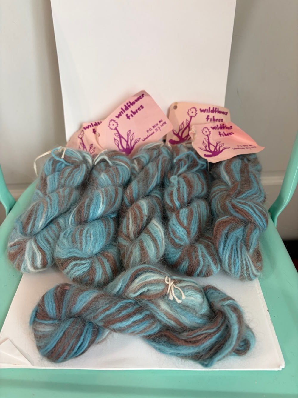 Lot of 5+ Wildflower Fibres 100% French Bellangora Hand Dyed “Earth” Yarn